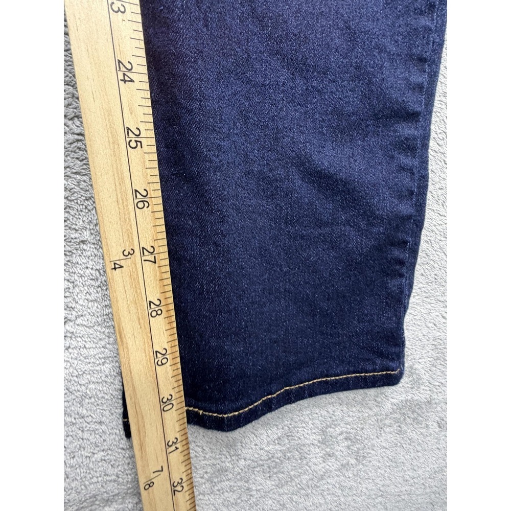 Levi's 314 Jeans Womens 27 Dark Wash Shaping Straight Measured 28x31 - Picture 3 of 9